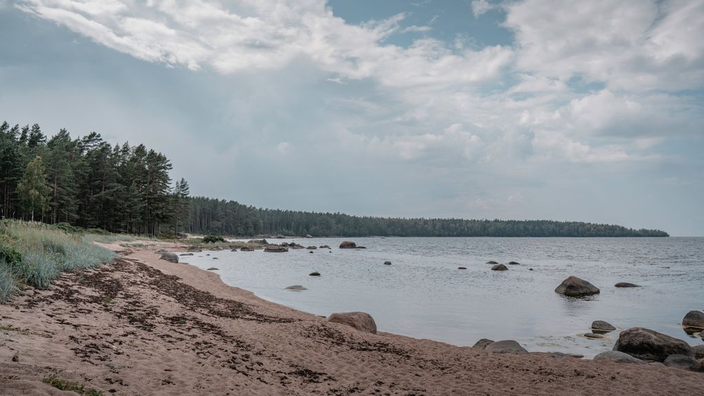 Rocky Baltic coast in northern Estonia